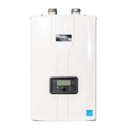 Bradford White® RTGS199N1 GS Series Tankless Gas Water Heater, Natural Gas Fuel, 199000 Btu/hr Heating, Indoor/Outdoor: Indoor/Outdoor, Condensing, 5.2 gpm Flow Rate, 5 in Vent, 0.95, Commercial/Residential