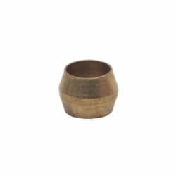 BrassCraft® 60-4 60 Series Compression Tube Sleeve, 1/4 in Nominal, 0.03 in THK, Brass, Domestic