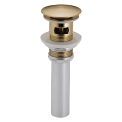 Brizo® RP72414GL Pushbutton Activated Pop-Up Drain Assembly, Luxe Gold, Brass Drain