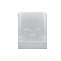 CDX XS6036SGMACL Tub/Shower, 60 in L x 35-3/4 in W x 77-3/4 in H, White