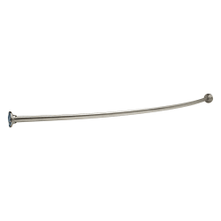DELTA® 42205-SS Adjustable Shower Rod With Bracket, Brushed Stainless Steel, Import