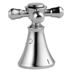 DELTA® H295 Cassidy™ Cross Handle, For Use With Model 3597LF-MPU-LHP Widespread Lavatory Faucet, Brass, Polished Chrome, Import