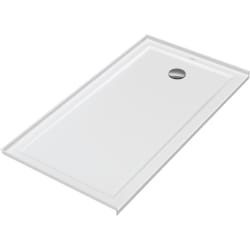 DURAVIT 720249000000090 720249 Architec Rectangular Shower Tray, White, Right Drain, 60 in L x 32 in W x 2-1/2 in D