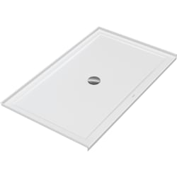 DURAVIT 720250000000090 720250 Architec Rectangular Shower Tray, White, Center Drain, 60 in L x 36 in W x 2-1/2 in D