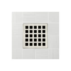Ebbe America E4803-BN Quadra Unique Grate, Square Pattern, 4 sq-in, 304 Stainless Steel
