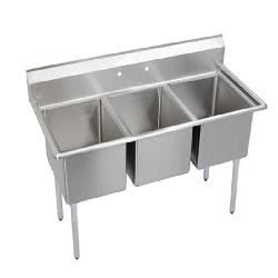 Elkay® 14-3C24X24-0X 300 Dependabilt Standard Service Sink, Rectangle Shape, 29.8 in W x 81 in D x 43.8 in H, Floor Mounting, Uniform Satin, Import