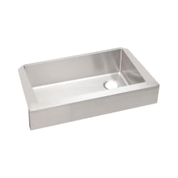 Elkay® ECTRUF30179R Crosstown® Apron Front Sink, Rectangle Shape, 35-7/8 in W x 20-1/4 in D x 9 in H, Apron Front Mount, Stainless Steel, Polished Satin, Import