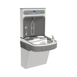 Elkay® LZS8WSSK EZH2O® Filtered Bottle Filling Station and Cooler, 1.1 gpm Flow Rate, Pushbar/Sensor Operation, Refrigerated Chilling, 1 Station, Domestic