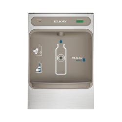 Elkay® LZWSSM EZH2O® Filtered Bottle Filling Station, 115 VAC, 15 W, 60 Hz, 1 Station, Domestic