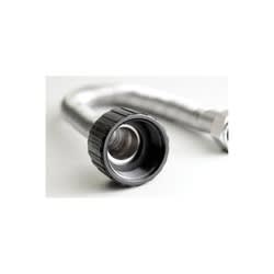 Falcon Stainless SWC13418 Flexible Water Softener Connector, FNPT 1 in Inlet, FNPT 3/4 in Outlet, Stainless Steel