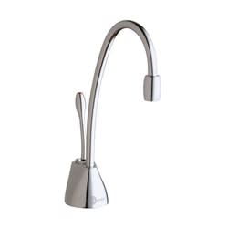 Insinkerator® Indulge™ 44251 FGN1100 Contemporary Instant Hot Water Dispenser Faucet, Residential, High-Arc Swivel Spout, Polished Chrome, 1 Handles, Import