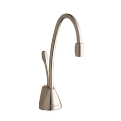 Insinkerator® Indulge™ 44251B FGN1100 Contemporary Instant Hot Water Dispenser Faucet, Residential, High-Arc Swivel Spout, Satin Nickel, 1 Handles, Import