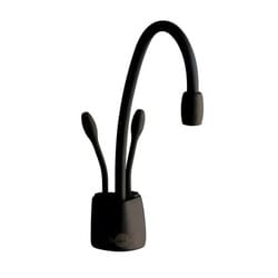 Insinkerator® Indulge™ 44252AA FHC1100 Contemporary Instant Hot and Cool Water Dispenser Faucet, Residential, High-Arc Swivel Spout, Oil Rubbed Bronze, 2 Handles, Import