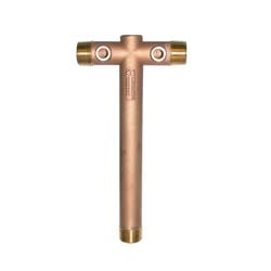 LEGEND 312-199NL 1-Hole Tank Tee, 1-1/4 x 1-1/4 x 14 in Nominal, MNPT End Style, Bronze, Import