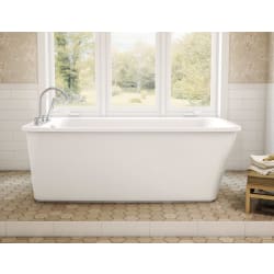 MAAX® 105798-000-001-100 Lounge™ 2-Piece Bathtub, 64 in L x 34 in W, End Drain, White, Import