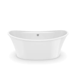 MAAX® 106267-000-001-100 Ariosa 6636 2-Piece Bathtub, 66 in L x 36 in W, Center Drain, White, Import