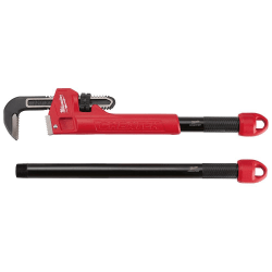 Milwaukee® OVERBITE JAW™ 48-22-7314 Adaptable Pipe Wrench, 21.8 in OAL, Hook Jaw, Steel Handle