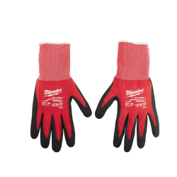 Milwaukee® 48-22-8903 Breathable Unisex Gloves, XL, Nylon/Lycra Blend, Knit Cuff, Resists: Cut and Puncture, ANSI Cut-Resistance Level: A1, ANSI Puncture-Resistance Level: 1