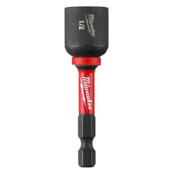 Milwaukee® SHOCKWAVE™ 49-66-4537 Magnetic Nut Driver, 1/2 in Drive, Steel