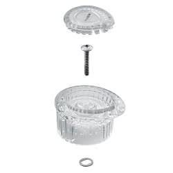 Moen® 100710 Knob Handle Kit, For Use With Chateau® 2353 1-Handle Tub/Shower, Plastic, Polished Chrome, Domestic