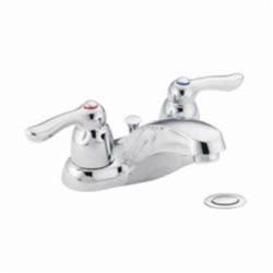 Moen® 64925 Chateau® Centerset Bathroom Faucet, Polished Chrome, 2 Handles, 50/50 Pop-Up Drain, 1.5 gpm Flow Rate
