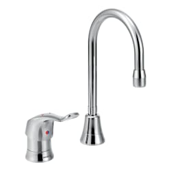 Moen® 8137 Multi-Purpose Widespread Faucet, M-DURA™, 1.5 gpm Flow Rate, 5 in Center, Swivel Spout, Polished Chrome, 1 Handle, Import