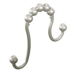 Moen® SR2201BN Shower Curtain Ring, 2.84 in L x 3.37 in W, Steel, Brushed Nickel, Import