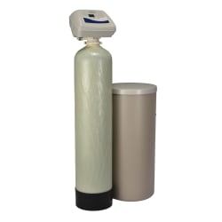North Star® 7366457 2-Tank Electronic Demand Point-of-Entry Water Softener, 13.5 gpm Service/21 gpm Intermittent Flow Rate, 24 VDC/120 VAC 60 Hz, 70000 Grains Capacity, 20 to 125 psi Pressure, 12-1/4 in Dia x 14 in W x 65-3/4 in H, Domestic