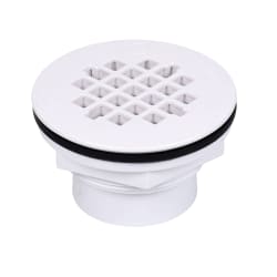 Oatey® 42089 101PS Shower Drain With Plastic Strainer, 2 in Nominal, Solvent Weld Connection, PVC Drain, Domestic