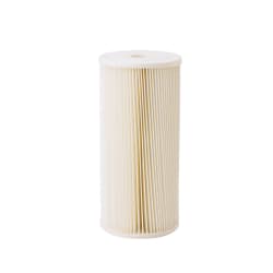 Pentek® 255490-43 ECP Pleated Cellulose Sediment Cartridge, 10 in L, Polyester, White
