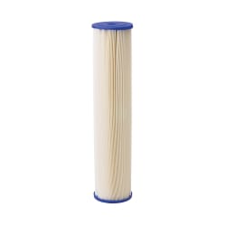 Pentek® 255495-43 ECP Pleated Cellulose Sediment Cartridge, 20 in L, Polyester, Blue