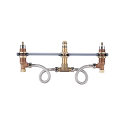 OLYMPIA P-1131B Roman Tub Valve Set, 1/2 in, IPS, Rough Brass