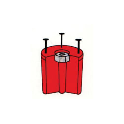 ProVent Systems ProSet A00138 Anchortek Concrete Insert, For Use With Pipe Hanger, Nylon