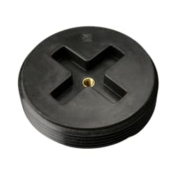 SIOUX CHIEF 879-15 1-1/2" ABS SLOTTED COUNTERSUNK PLUG WITH THREADED BRS INSERT