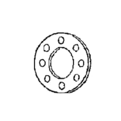 Specified Fittings BR3DR11 Backing Ring, 3 in Nominal, Ductile Iron, Flanged Connection, 150 lb