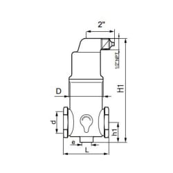 SPIROTHERM® Spirovent® Microbubble™ VJR100TM Junior VJR Air Eliminator, 1 in Nominal, FNPT Connection, 150 psig Working, 270 deg F, Brass, Domestic