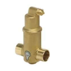 SPIROTHERM® Spirovent® VJS150TM Junior Air Eliminator, 1-1/2 in, Solder, 150 psi Working, 270 deg F, Brass