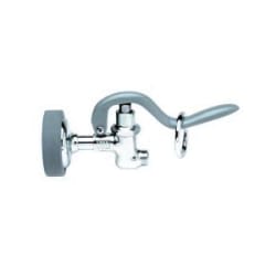 T & S B-0107 Pre-Rinse Standard Flow Spray Valve, 3/4-14 Nominal, MNPT End Style, 20 to 125 psi Pressure, Brass Body, Polished Chrome, Domestic, Commercial