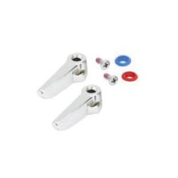T & S B-9K Lever Handle Repair Kit, 6 Pieces, For Use With Eterna Compression and Ceramic Cartridge, Metal, Import