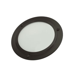 THERMASOL® SL-MB Dimmable Shower Light With Plated Bezel, For Use With Steam Rooms, LED Light, 120 V, 8 W, 60 Hz, 450 Lumens, Tempered Glass Lens, Matte Black