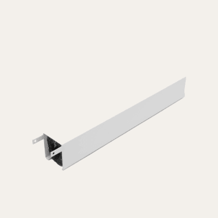 Runtal® PC-10 Vertical Pipe Cover, For Use With UF-2/UF-3/UF-4 Series Baseboard/Wallpanel, White