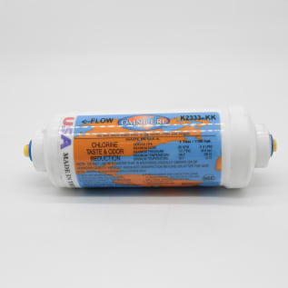 NUGEN F-INC-6"-3/8" 6" INLINE CARBON FILTERS WITH 3/8" JG FITTINGS