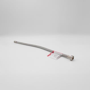 Aquaflo® MightyFlex™ SFC-120-PP Braided Faucet Connector, 1/2 x 3/8 in, Soft Cone FNPT x Soft Cone Compression, 20 in L, 20 to 125 psi, Stainless Steel