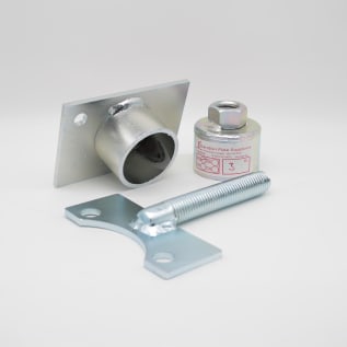 STANDON S8903 Adjustable Flanged Pipe Support, 3 in IPS Pipe, Electro-Galvanized