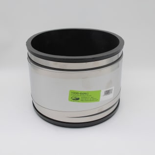 Fernco® 1006-64RC 1006 RC Strong Back Flexible Repair Coupling, 6 x 4 in Nominal, Concrete x Cast Iron/Plastic End Style, Flexible PVC