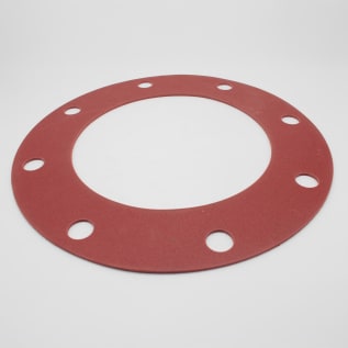8"X1/8" RED RUBBER FULL FACE GSKT NEW STD 150 LB