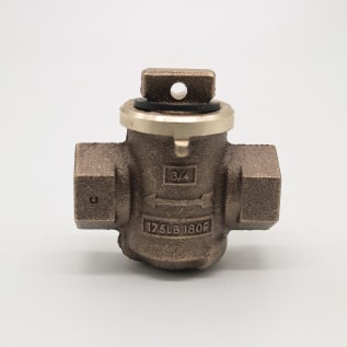 Mueller Co H-10284N 3/4 Curb Valve, 3/4 in Nominal, FNPT End Style, Brass Body, EPDM/Rubber Softgoods