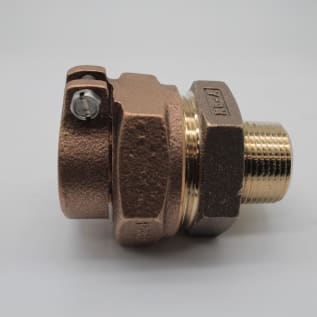 Mueller Co E-15429N 1 Straight Coupling, 1 in Nominal, IPS PE Pack Joint x MNPT End Style