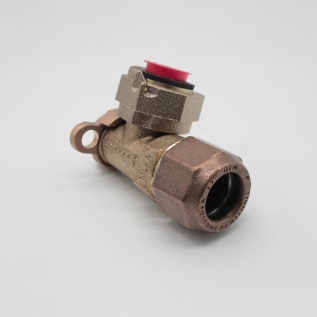 Mueller Co H-14258N 1 Ground Key Angle Meter Stop, 1 in Nominal, 110 CTS x Meter Swivel Nut