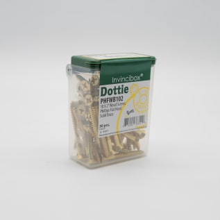 Dottie® PHFWB102 Wood Screw, #10, 2 in OAL, Flat Head, Solid Brass, Phillips® Drive, Zinc Plated